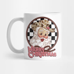 Cowboy Santa Calus Retro Vintage Mug